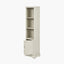 Croft Linen Pine Wood Slim 1 Door 3 Shelf Unit