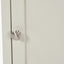 Croft Linen Pine Wood Slim 1 Door 3 Shelf Unit