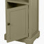 Croft Olive Pine Wood Slim 1 Door 3 Shelf Unit