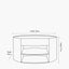 Tivoli Travertine Effect Veneer 1 Drawer Console table