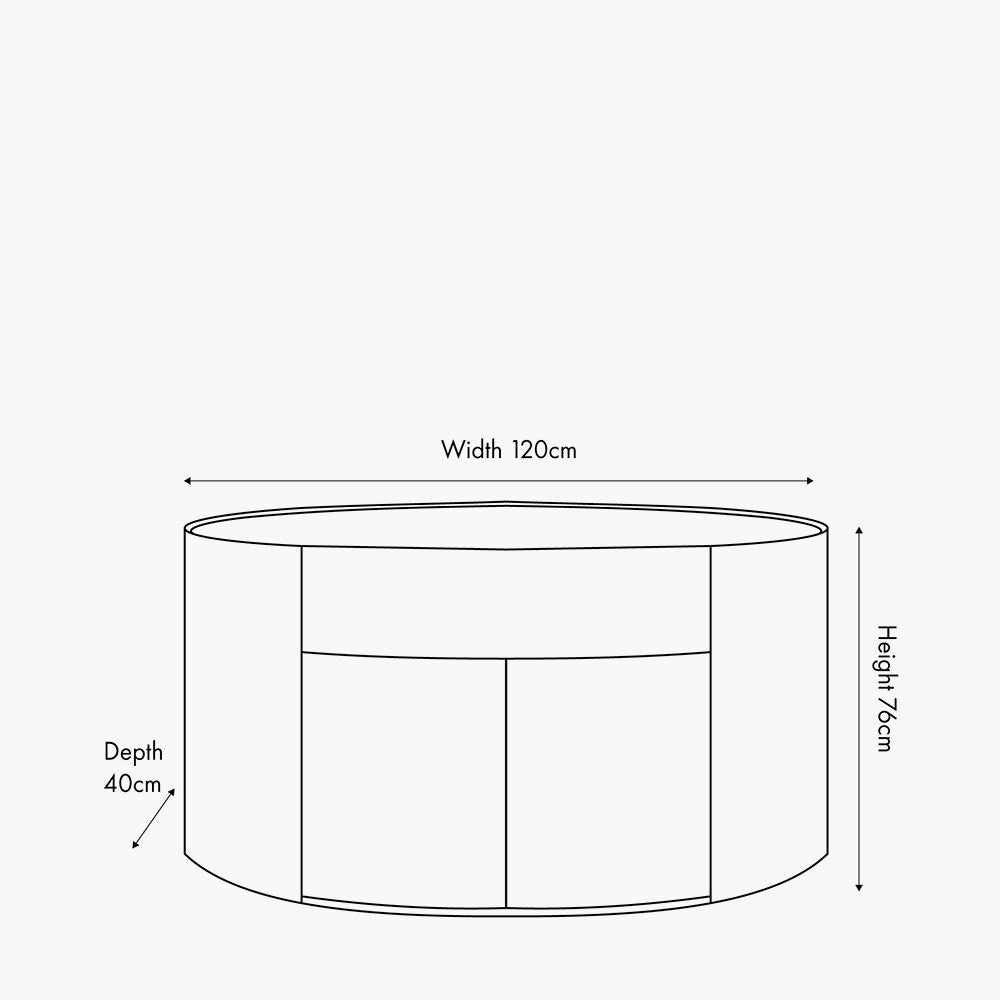 Tivoli Travertine Effect Veneer 1 Drawer, 2 Door Sideboard