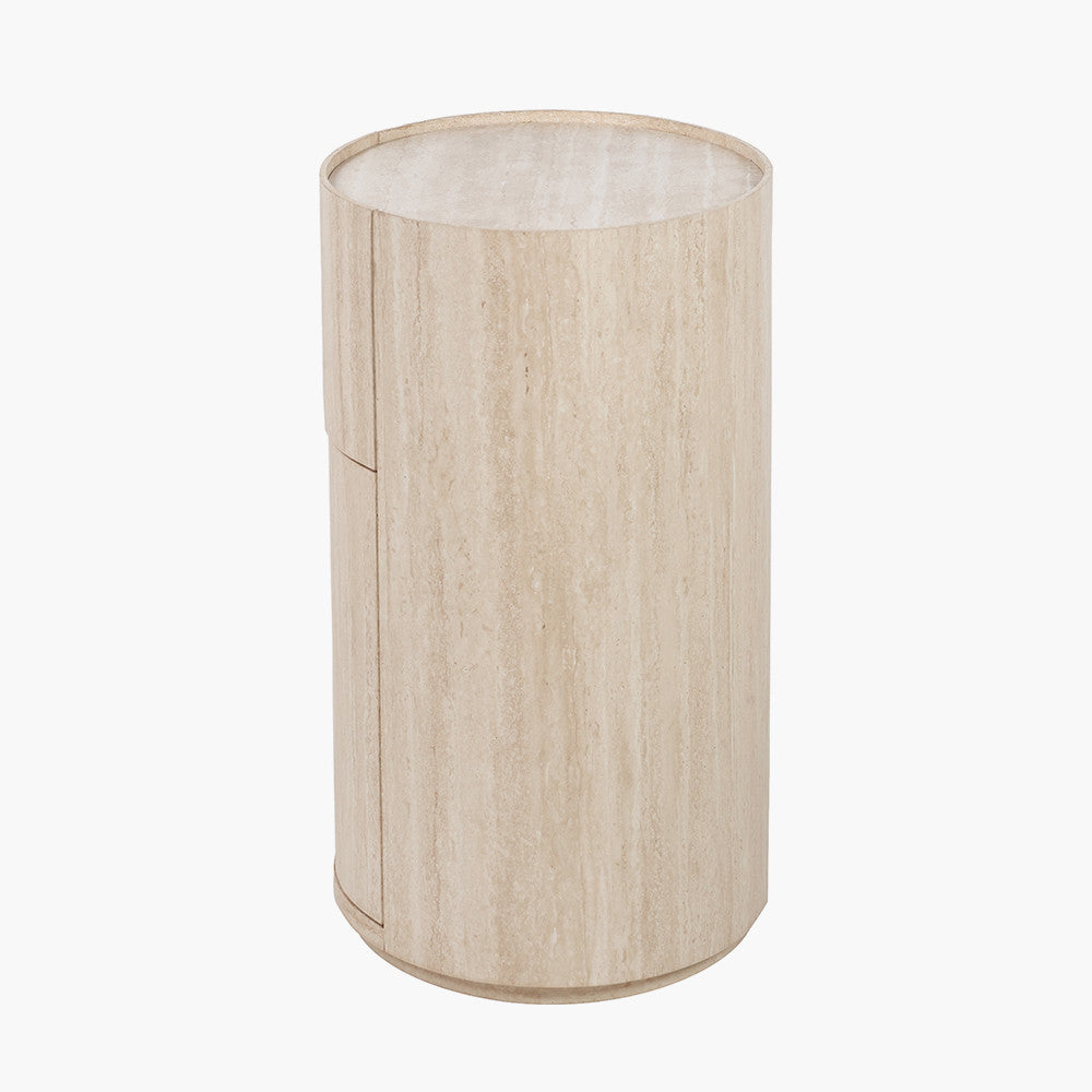 Tivoli Travertine Effect Veneer 1 Drawer, 1 Door Unit