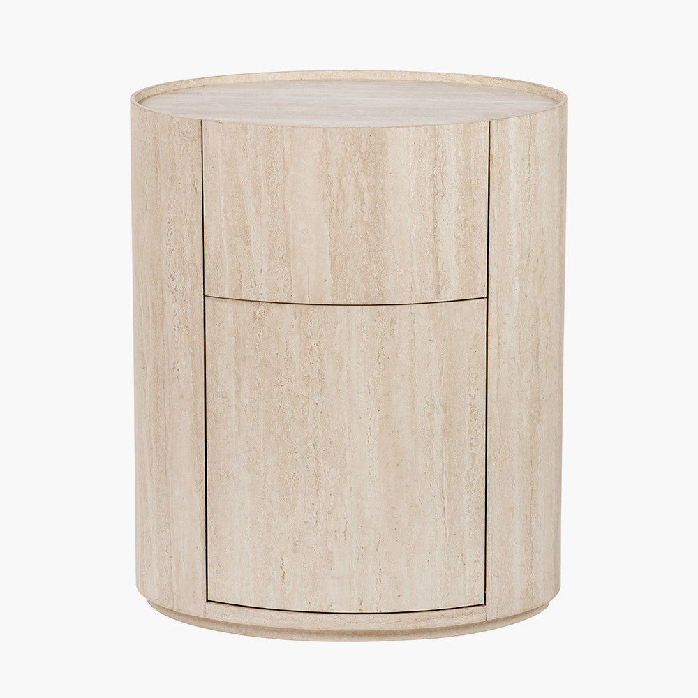 Tivoli Travertine Effect Veneer 1 Drawer, 1 Door Unit