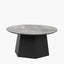 Myana Jade Marble Effect and Dark Brown Oak Veneer Coffee table