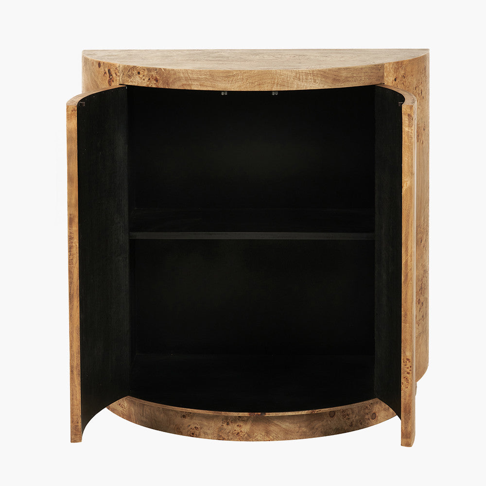 Newborough Burr Wood Effect 2 Door Cabinet