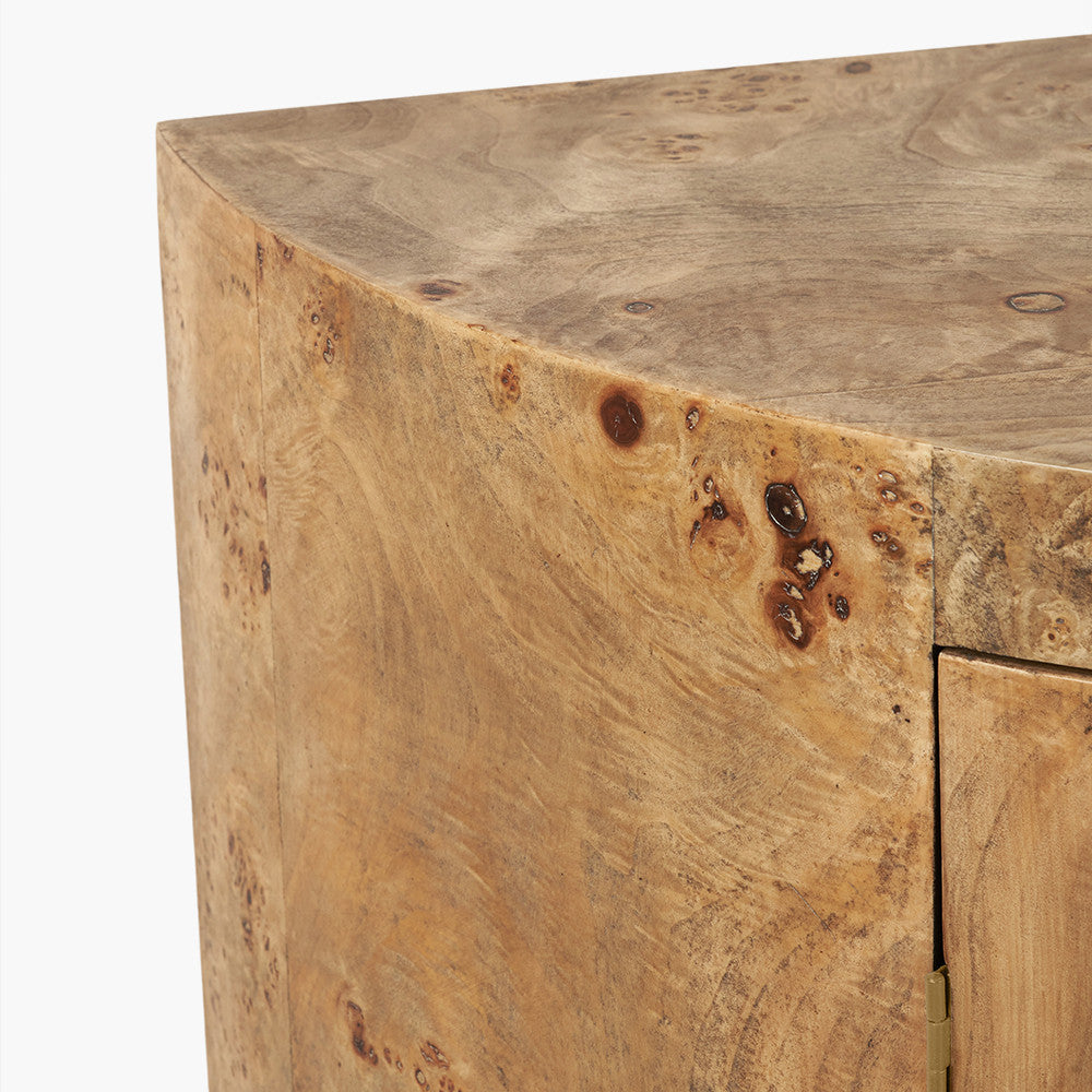 Newborough Burr Wood Effect 2 Door Cabinet