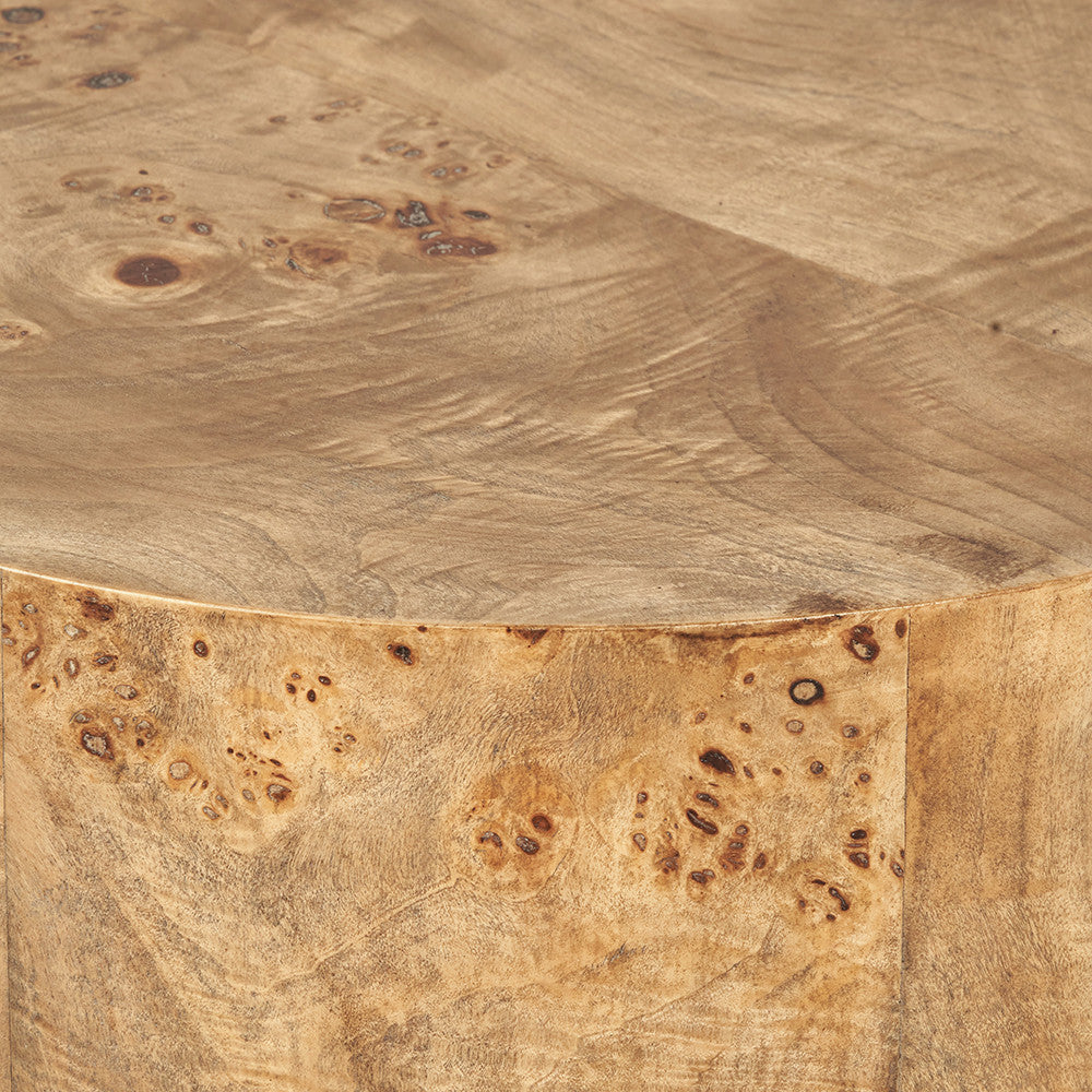 Newborough Burr Wood Effect Side Table