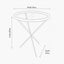 Elwood Clear Glass and Black Fir Wood Effect Side Table