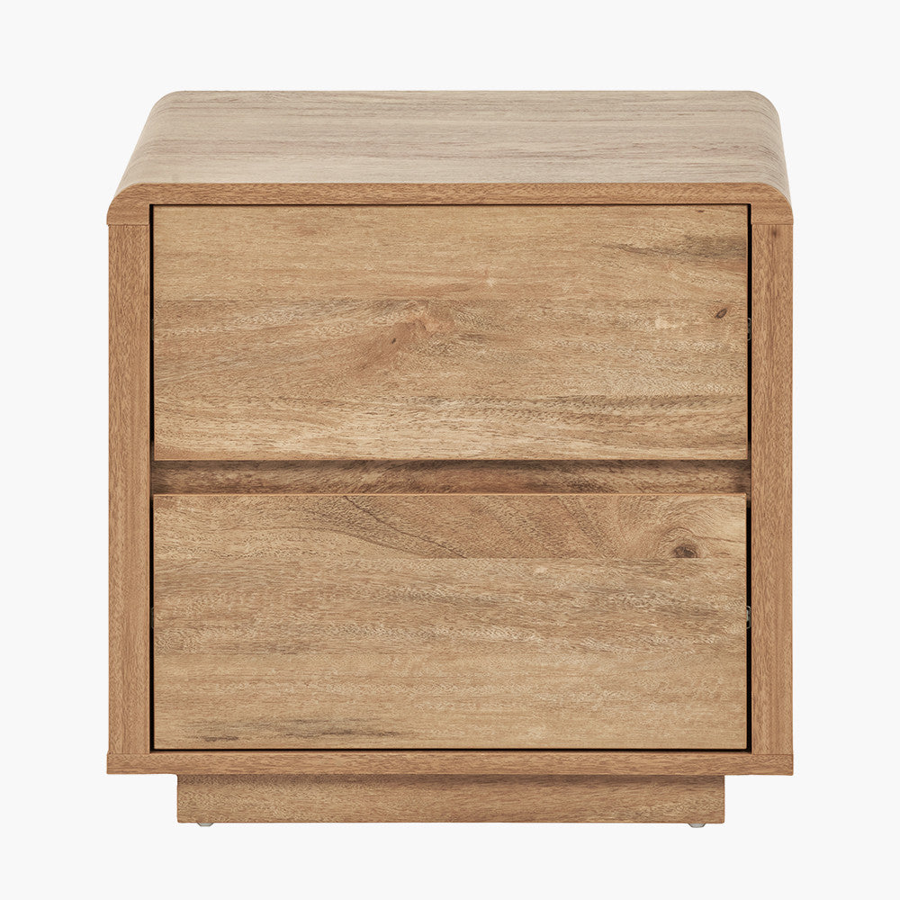 Eversley Oak Effect Veneer 2 Drawer Unit