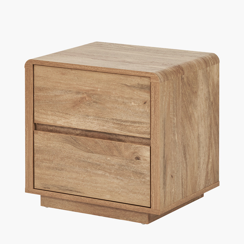 Eversley Oak Effect Veneer 2 Drawer Unit