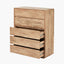 Eversley Oak Effect Veneer 5 Drawer Unit