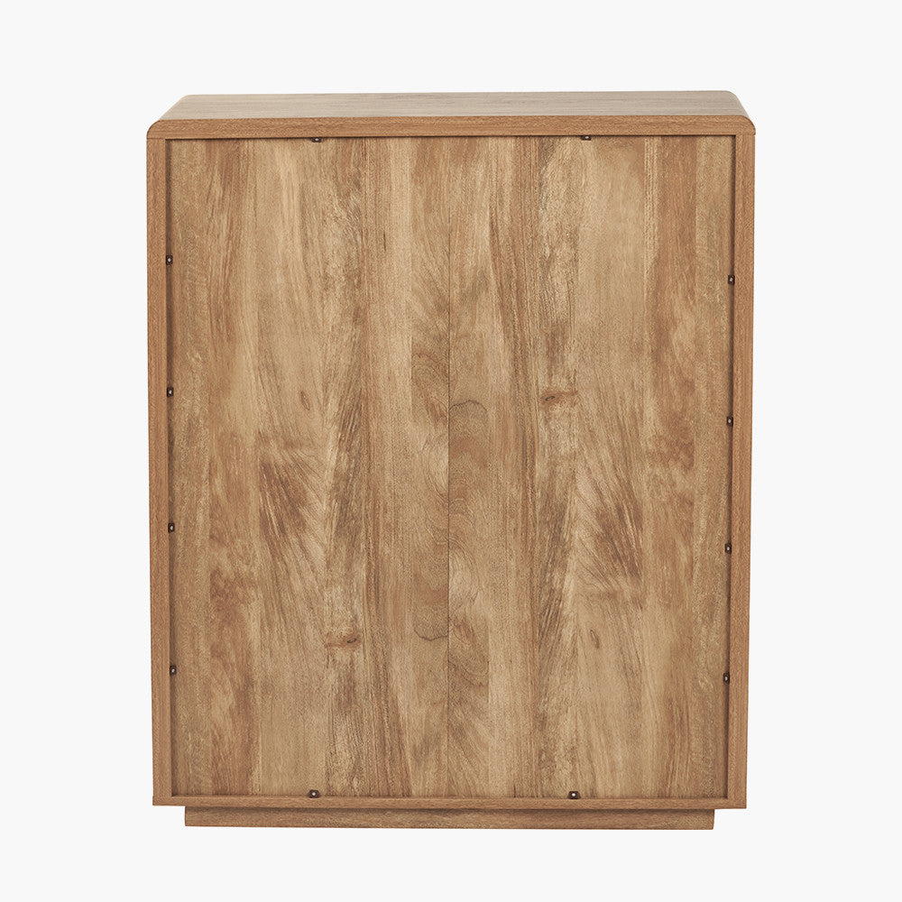 Eversley Oak Effect Veneer 5 Drawer Unit