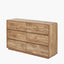 Eversley Oak Effect Veneer 6 Drawer Unit