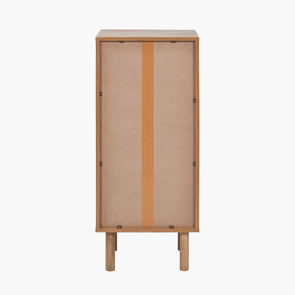 Henrik Natural Rattan 3 Drawer Tall Unit