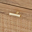 Henrik Natural Rattan 3 Drawer Tall Unit