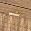 Henrik Natural Rattan 3 Drawer Tall Unit