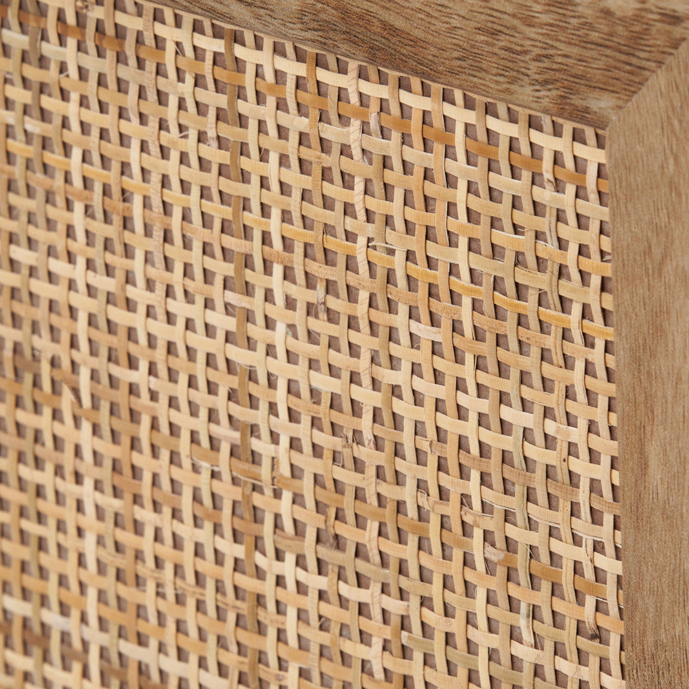 Henrik Natural Rattan 3 Drawer Tall Unit