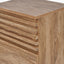 Larvik Natural Eucalyptus Wood 3 Drawer Tall Unit