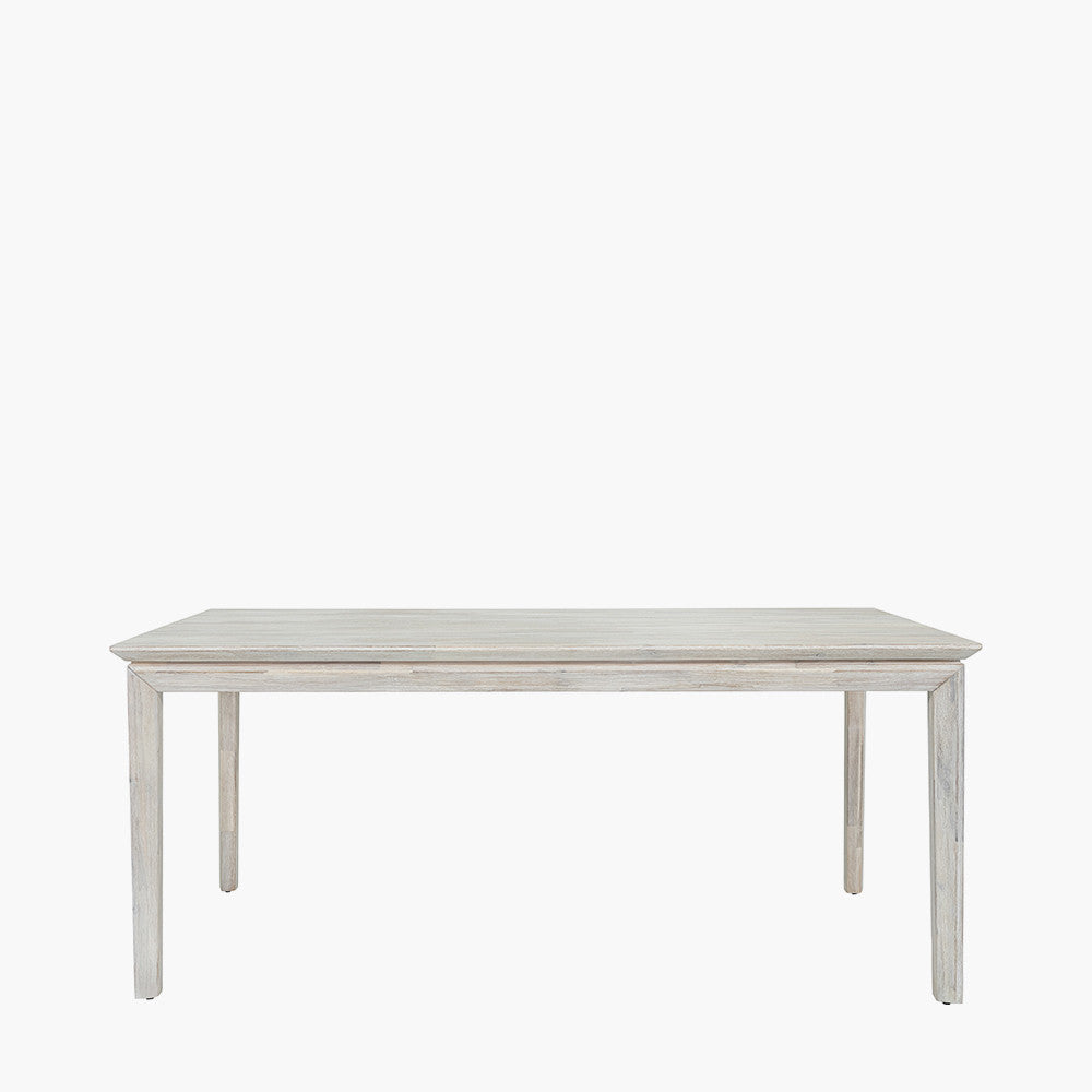 Gio White Sand Acacia Wood Dining Table