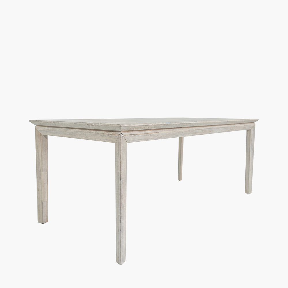 Gio White Sand Acacia Wood Dining Table