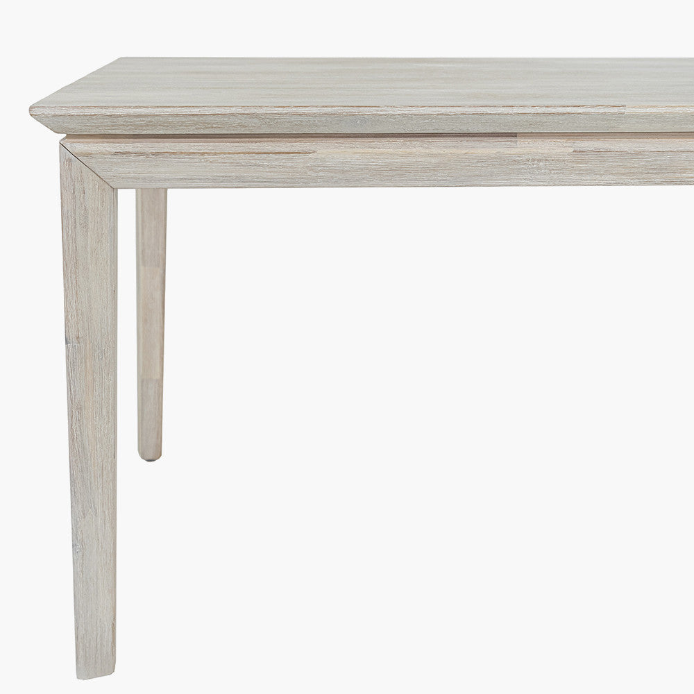 Gio White Sand Acacia Wood Dining Table