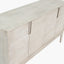 Gio White Sand Acacia Wood 4 Door Sideboard