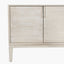 Gio White Sand Acacia Wood 4 Door Sideboard