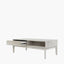 Gio White Sand Acacia Wood 2 Drawer Coffee Table