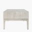 Gio White Sand Acacia Wood 2 Drawer Coffee Table