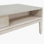 Gio White Sand Acacia Wood 2 Drawer Coffee Table