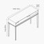 Gio White Sand Acacia Wood 1 Drawer Console Table