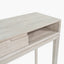 Gio White Sand Acacia Wood 1 Drawer Console Table