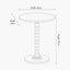 Margot Navy Wood Bobble Side Table