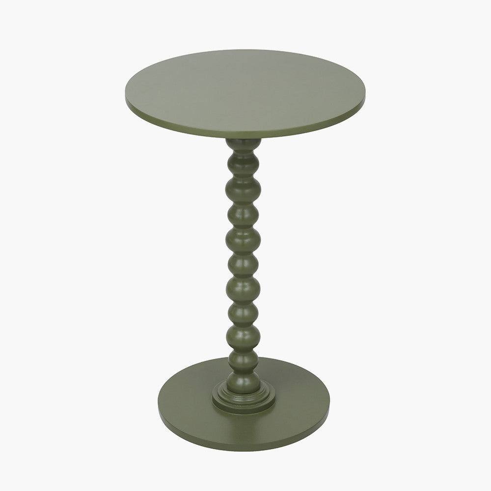 Margot Olive Wood Bobble Side Table