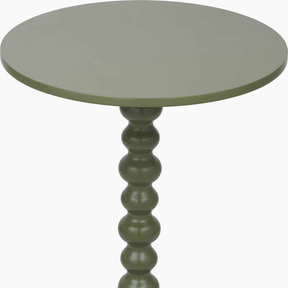 Margot Olive Wood Bobble Side Table