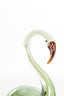 Ornament 13x8x20 cm SWAN glass green