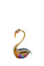 Ornament 13x8x20 cm SWAN glass brown+cream
