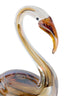 Ornament 13x8x20 cm SWAN glass brown+cream
