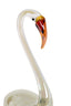 Ornament 17x9,5x29 cm SWAN glass cream
