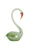 Ornament 17x9,5x29 cm SWAN glass green