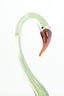 Ornament 17x9,5x29 cm SWAN glass green