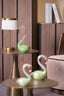 Ornament 17x9,5x29 cm SWAN glass green