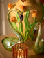 Ornament 17x9,5x29 cm SWAN glass green