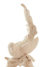 Ornament 21,5x17x35 cm BIRD ceramics matt cream