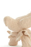 Ornament 21,5x17x35 cm BIRD ceramics matt cream