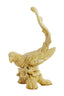 Ornament 21,5x17x35 cm BIRD ceramics ocher yellow