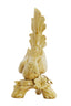 Ornament 21,5x17x35 cm BIRD ceramics ocher yellow