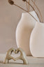 Ornament 19x8x11,5 cm HANDS taupe grey