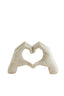 Ornament 24,5x9,5x15 cm HANDS taupe grey
