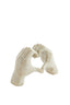 Ornament 24,5x9,5x15 cm HANDS taupe grey
